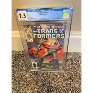 Transformers #1 CGC 7.5 Marvel 1984 1st Appearance!